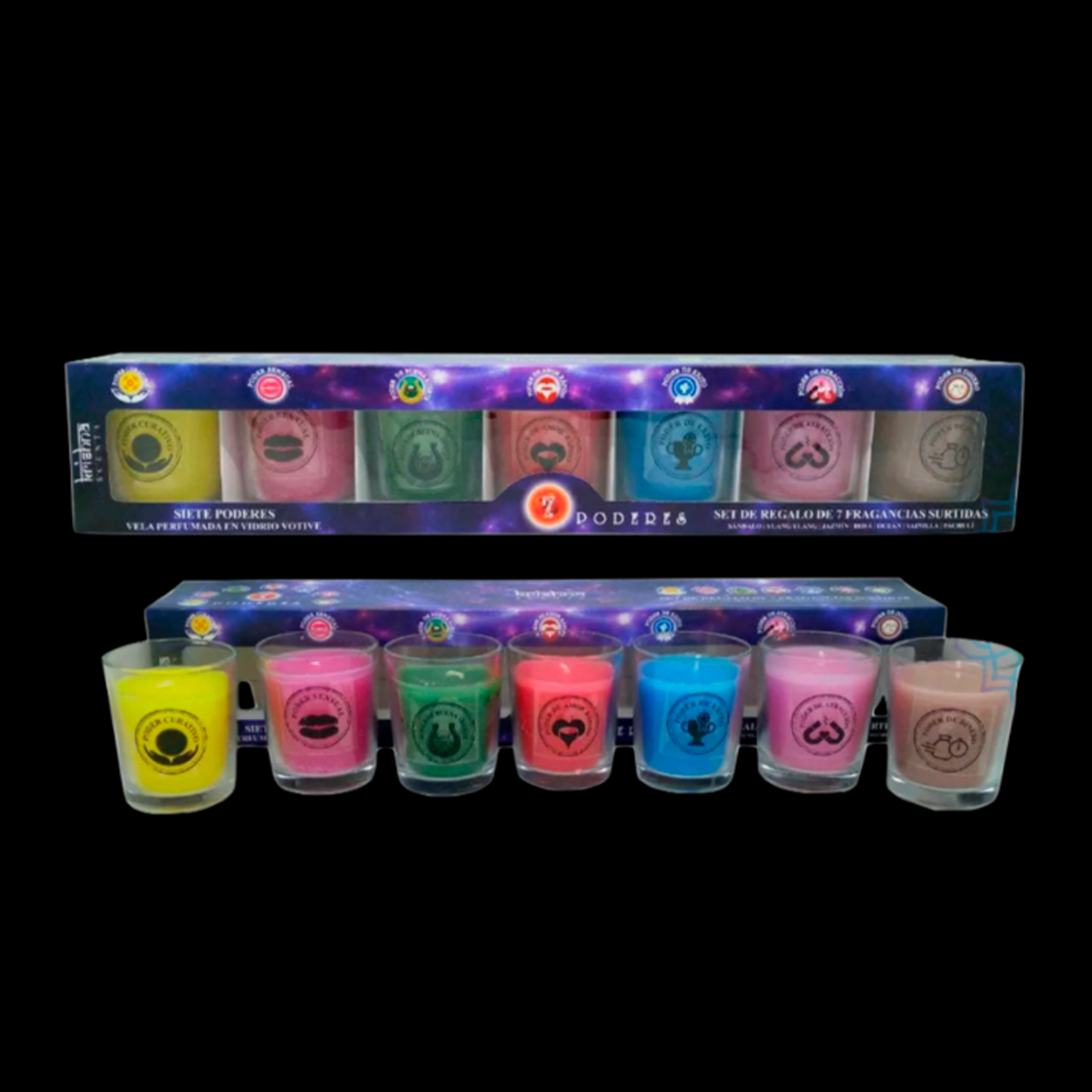 Set Velas 7 Poderes Velas Aromáticas 7cms