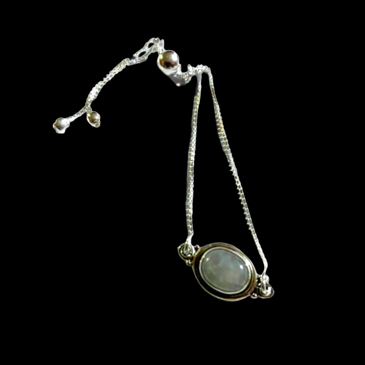 Pulsera de Plata con Piedra Natural