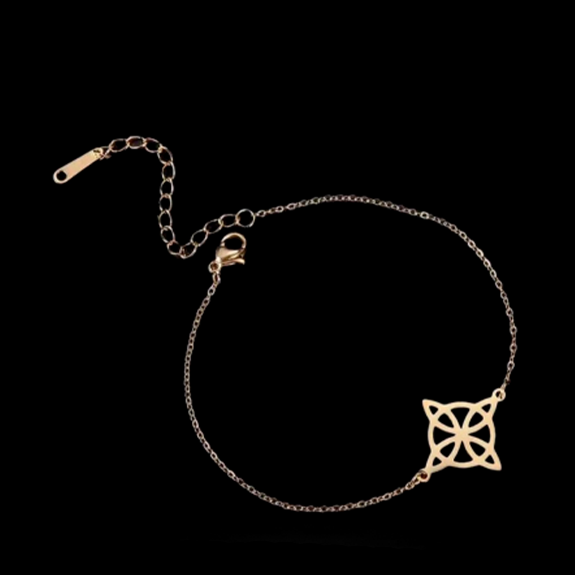 Pulsera Nudo de Bruja plateada